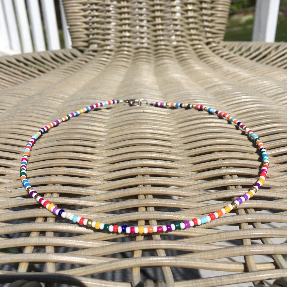 VSCO Seed Bead Necklace/Choker Sprinkles